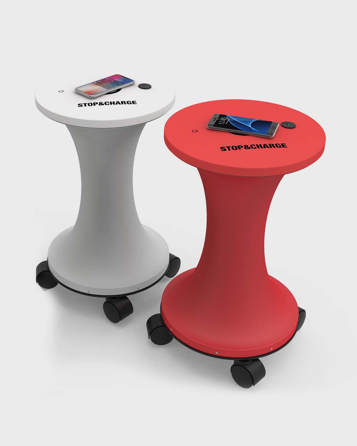 round-intro ROUND, tavoli per la ricarica degli smartphone