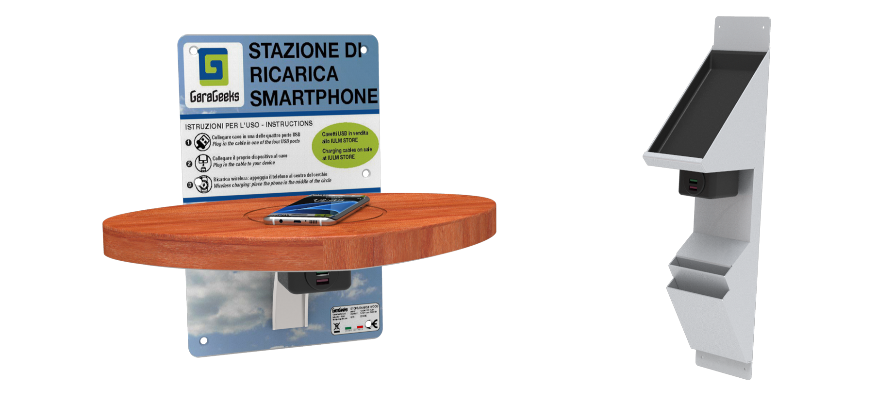 WOOD e ALL METAL: stazioni di ricarica per cellulari - GaraGeeks